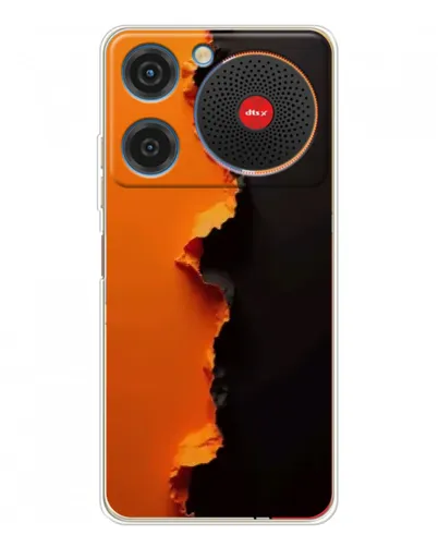 Чехол для ZTE Nubia Music с картинкой «Оранжевый разлом»