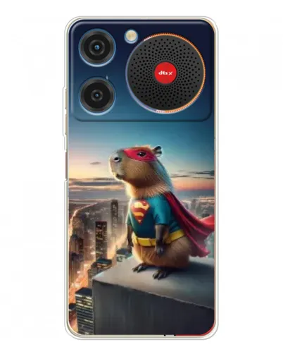 Чехол для ZTE Nubia Music с картинкой «Капи-мен супергерой»