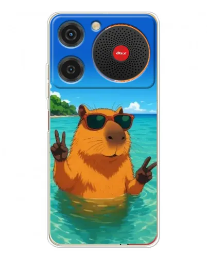 Чехол для ZTE Nubia Music с картинкой «Морская капибара»