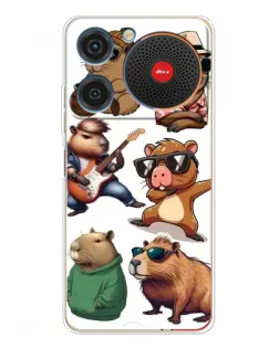 Чехол для ZTE Nubia Music с картинкой «Крутые капибары музыканты» Чехол для ZTE Nubia Music с картинкой «Крутые капибары музыканты»