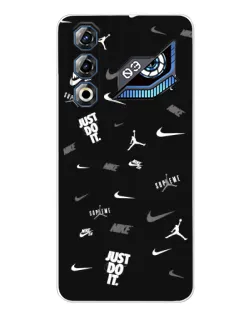 Чехол для ZTE Nubia Neo 3 GT с картинкой «Nike Black Pattern»