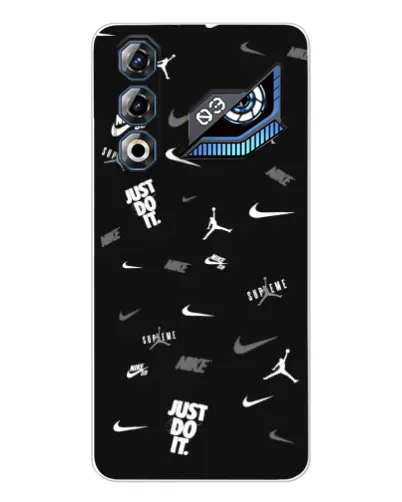 Чехол для ZTE Nubia Neo 3 GT с картинкой «Nike Black Pattern»