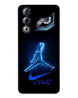 Чехол для ZTE Nubia Neo 3 GT с картинкой «Jordan Neon Blue»