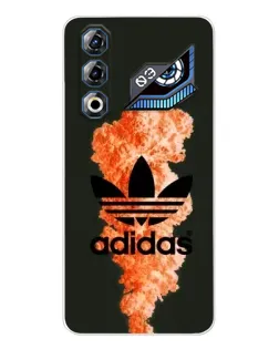 Чехол для ZTE Nubia Neo 3 GT с картинкой «Оранжевый дым Adidas»