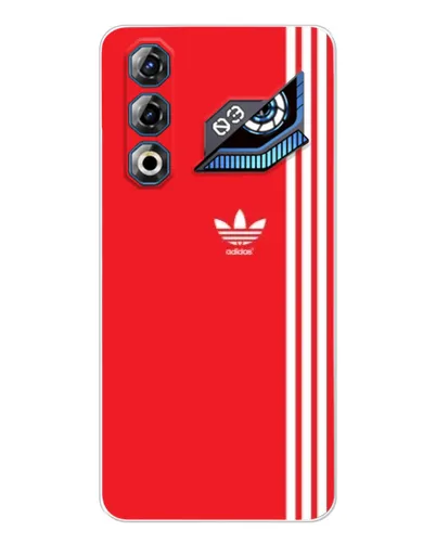 Чехол для ZTE Nubia Neo 3 GT с картинкой «Красный минимализм Adidas»