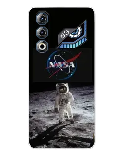 Чохол для ZTE Nubia Neo 3 GT з картинкою «Астронавт на Місяці»