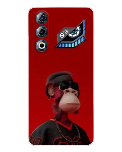 Чехол для ZTE Nubia Neo 3 GT с картинкой «Bored Ape в красном» Чехол для ZTE Nubia Neo 3 GT с картинкой «Bored Ape в красном»