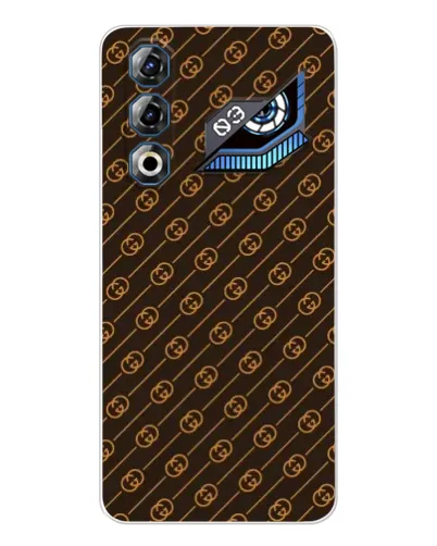 Чехол для ZTE Nubia Neo 3 GT с картинкой «Gucci — золотые диагонали»
