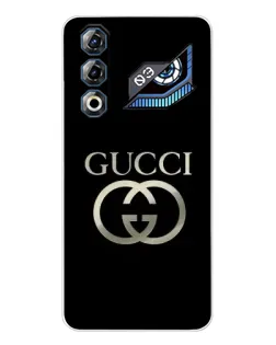 Чехол для ZTE Nubia Neo 3 GT с картинкой «Gucci — золото на черном»
