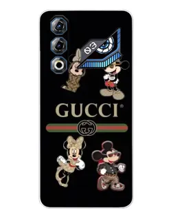 Чехол для ZTE Nubia Neo 3 GT с картинкой «Gucci — герои Disney и монограмма»