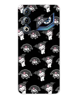 Чехол для ZTE Nubia Neo 3 GT с картинкой «Черный паттерн Kuromi»