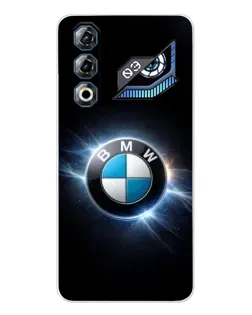 Чохол для ZTE Nubia Neo 3 GT з картинкою «BMW — неонове сяйво»