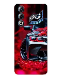Чохол для ZTE Nubia Neo 3 GT з картинкою «Спортивна BMW та квіти»