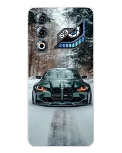 Чохол для ZTE Nubia Neo 3 GT з картинкою «BMW у зимовому лісі»