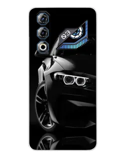 Чехол для ZTE Nubia Neo 3 GT с картинкой «Черная BMW — профиль»