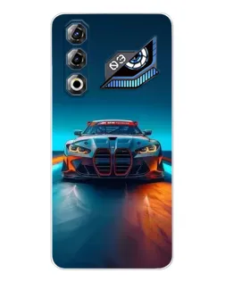 Чехол для ZTE Nubia Neo 3 GT с картинкой «BMW — огни неона»