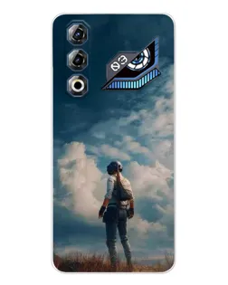 Чехол для ZTE Nubia Neo 3 GT с картинкой «Герой PUBG на скале»
