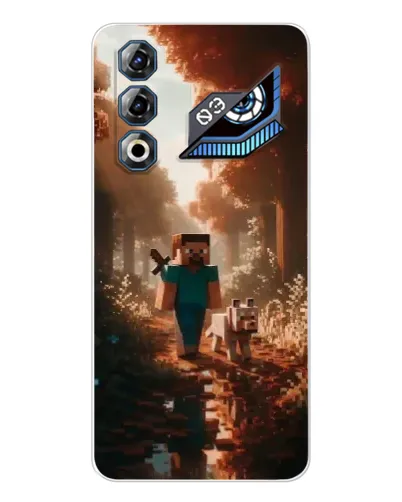 Чехол для ZTE Nubia Neo 3 GT с картинкой «Стив в лесу»