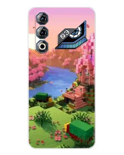 Чохол для ZTE Nubia Neo 3 GT з картинкою «Рожеве дерево Minecraft»