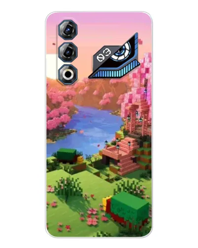 Чехол для ZTE Nubia Neo 3 GT с картинкой «Розовое дерево Minecraft»