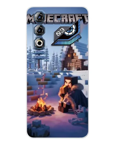 Чехол для ZTE Nubia Neo 3 GT с картинкой «Зимний Minecraft»