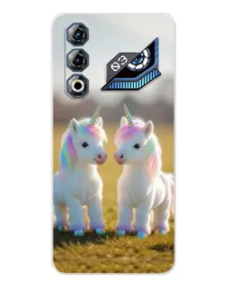 Чохол для ZTE Nubia Neo 3 GT з картинкою «Пара єдинорогів»