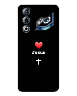 Чехол для ZTE Nubia Neo 3 GT с картинкой «Сердце - Jesus»