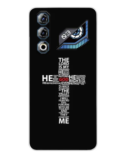 Чехол для ZTE Nubia Neo 3 GT с картинкой «Текстовый крест» Чехол для ZTE Nubia Neo 3 GT с картинкой «Текстовый крест»