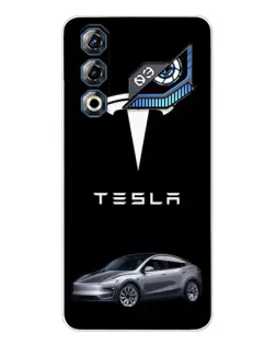 Чохол для ZTE Nubia Neo 3 GT з картинкою «Tesla Model Y»