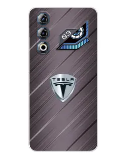 Чохол для ZTE Nubia Neo 3 GT з картинкою «Металева текстура Tesla»
