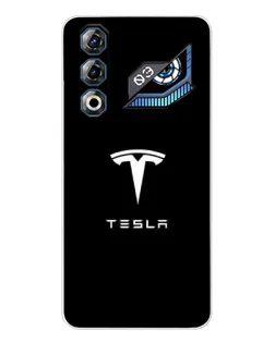 Чохол для ZTE Nubia Neo 3 GT з картинкою «Tesla White Logo»