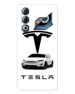 Чохол для ZTE Nubia Neo 3 GT з картинкою «Tesla White Style»
