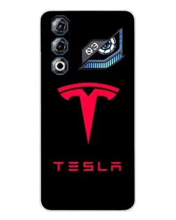 Чохол для ZTE Nubia Neo 3 GT з картинкою «Tesla Red Logo»