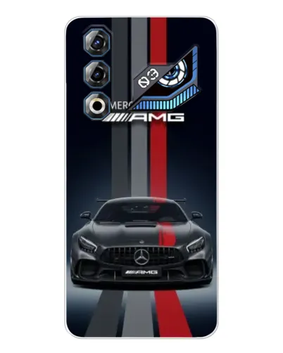Чехол для ZTE Nubia Neo 3 GT с картинкой «Mercedes — белый карбон»