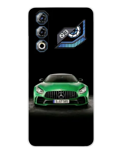 Чехол для ZTE Nubia Neo 3 GT с картинкой «Mercedes — неоновый лого»