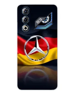 Чехол для ZTE Nubia Neo 3 GT с картинкой «Mercedes — флаг Германии»