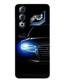 Чохол для ZTE Nubia Neo 3 GT з картинкою «Неоновий погляд Audi»