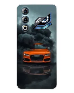 Чохол для ZTE Nubia Neo 3 GT з картинкою «Audi у хмарах диму»