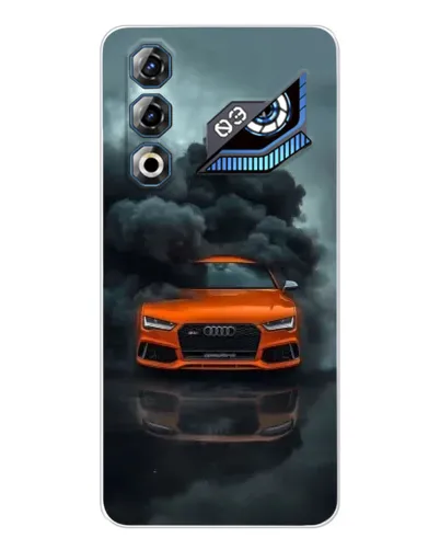Чохол для ZTE Nubia Neo 3 GT з картинкою «Audi у хмарах диму»