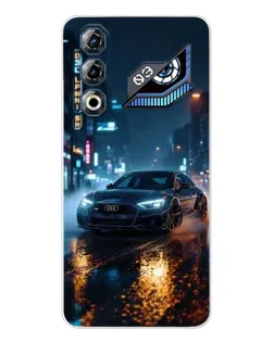 Чохол для ZTE Nubia Neo 3 GT з картинкою «Нічне місто та Audi»