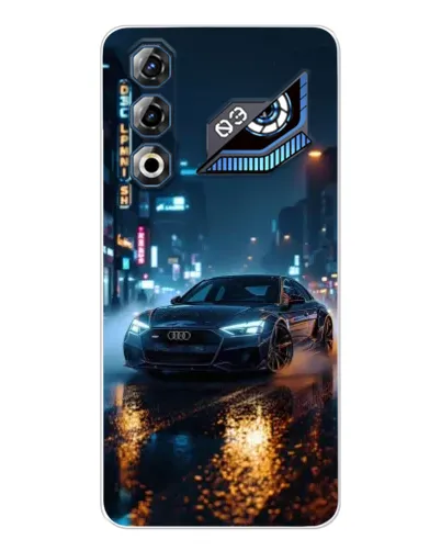 Чохол для ZTE Nubia Neo 3 GT з картинкою «Нічне місто та Audi»