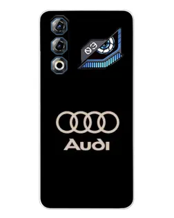 Чохол для ZTE Nubia Neo 3 GT з картинкою «Audi — золотий логотип»