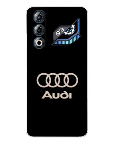 Чохол для ZTE Nubia Neo 3 GT з картинкою «Audi — золотий логотип»