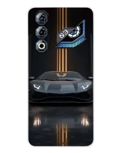 Чохол для ZTE Nubia Neo 3 GT з картинкою «Lamborghini золоті лінії»