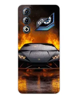 Чехол для ZTE Nubia Neo 3 GT с картинкой «Lamborghini в огне»