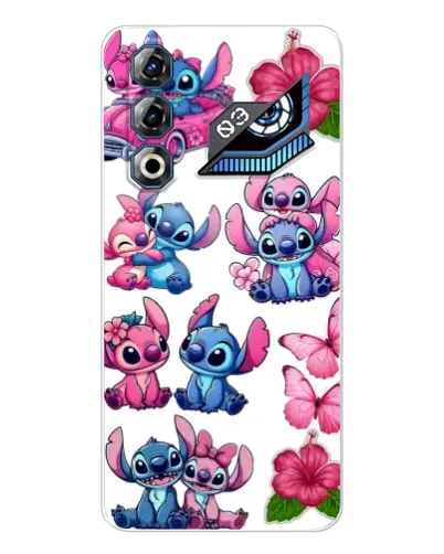 Чехол для ZTE Nubia Neo 3 GT с картинкой «Стикеры Stitch и Angel»