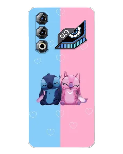 Чехол для ZTE Nubia Neo 3 GT с картинкой «Stitch и Angel Love»