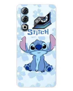 Чехол для ZTE Nubia Neo 3 GT с картинкой «Stitch среди цветов»