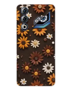 Чохол для ZTE Nubia Neo 3 GT з картинкою «Візерунок з маленьких соняшників»