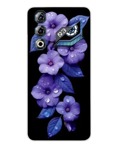 Чохол для ZTE Nubia Neo 3 GT з картинкою «Фіолетові квіти з росою» Чохол для ZTE Nubia Neo 3 GT з картинкою «Фіолетові квіти з росою»